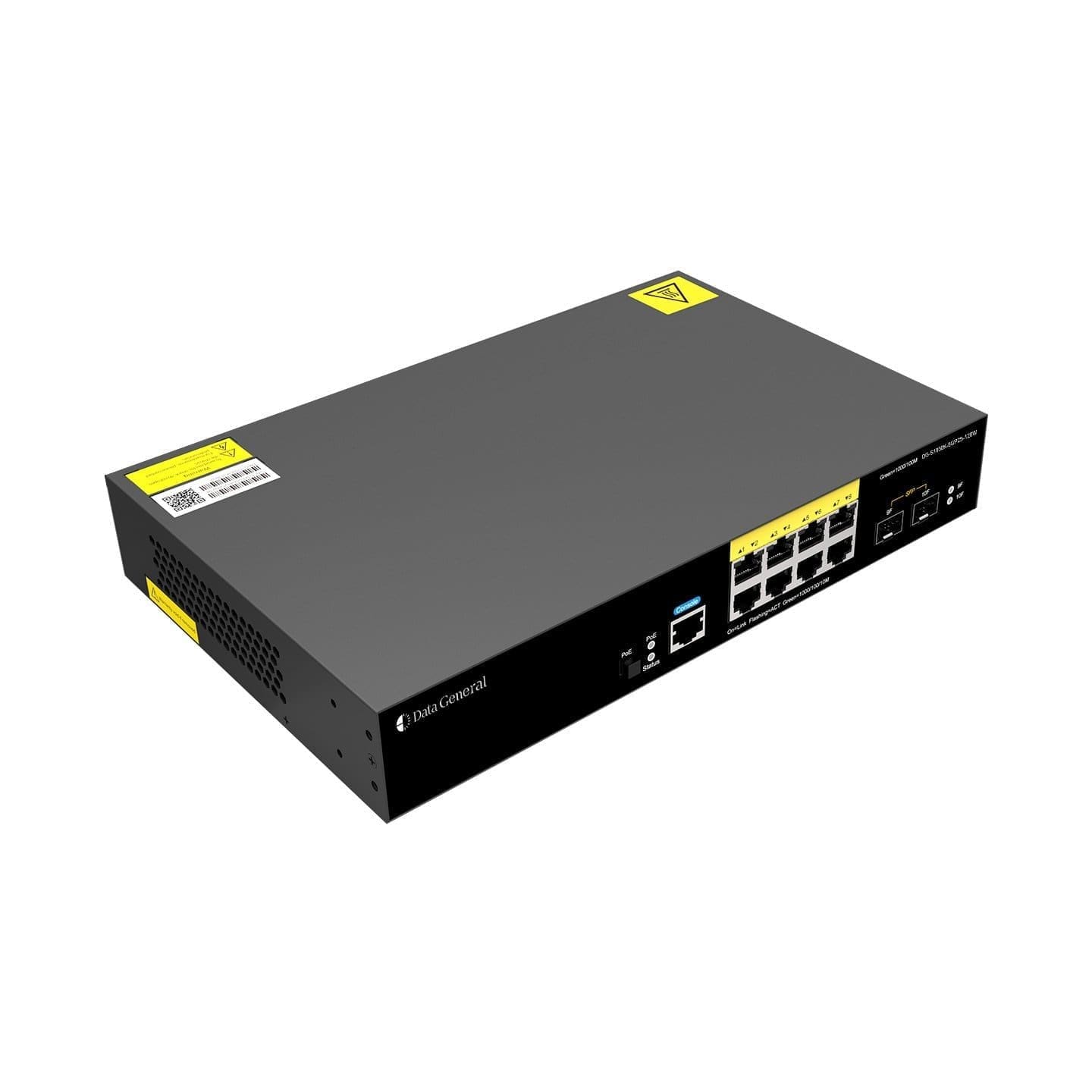 Data General DG-S1930K-8GP2S-120W - Switch L2 gigabit PoE 120w 8 puertos RJ45 PoE+ y 2 SFP, silencioso - Imagen 2