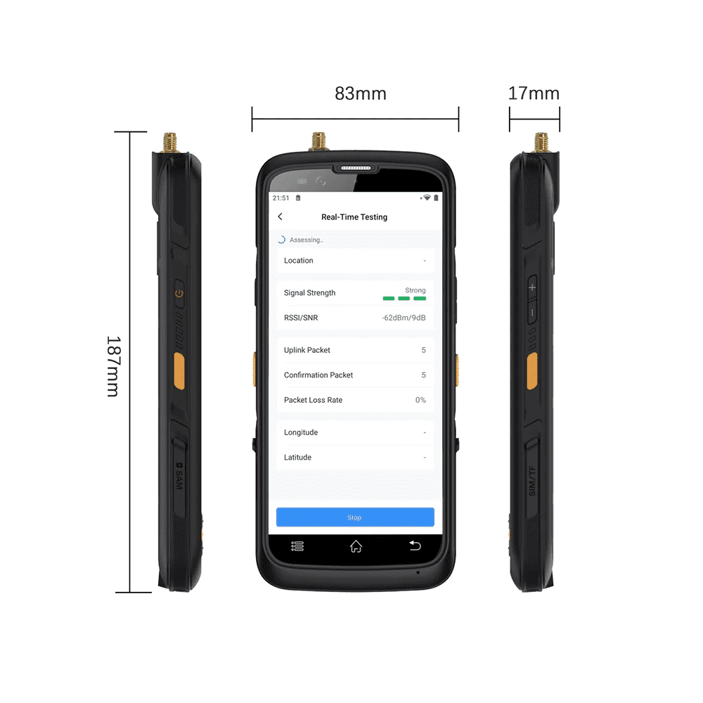 Milesight FT101 - Comprobador portátil de redes LoRaWAN - Imagen 4