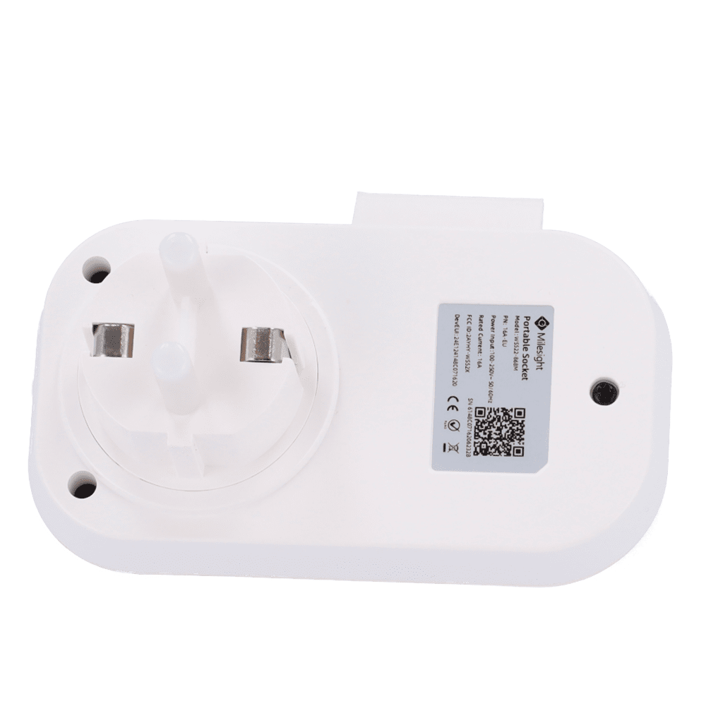 Milesight WS522-16A - Enchufe inteligente 16A LoRaWAN con medición - Imagen 3