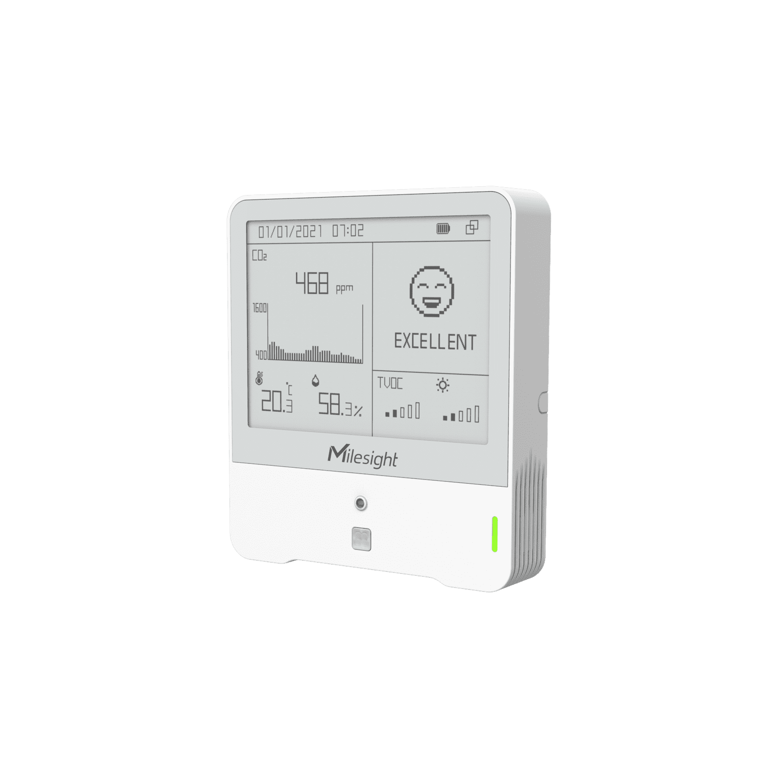 Milesight AM307 – Monitor de calidad del aire 7 en 1 LoRaWAN® con display - Imagen 2