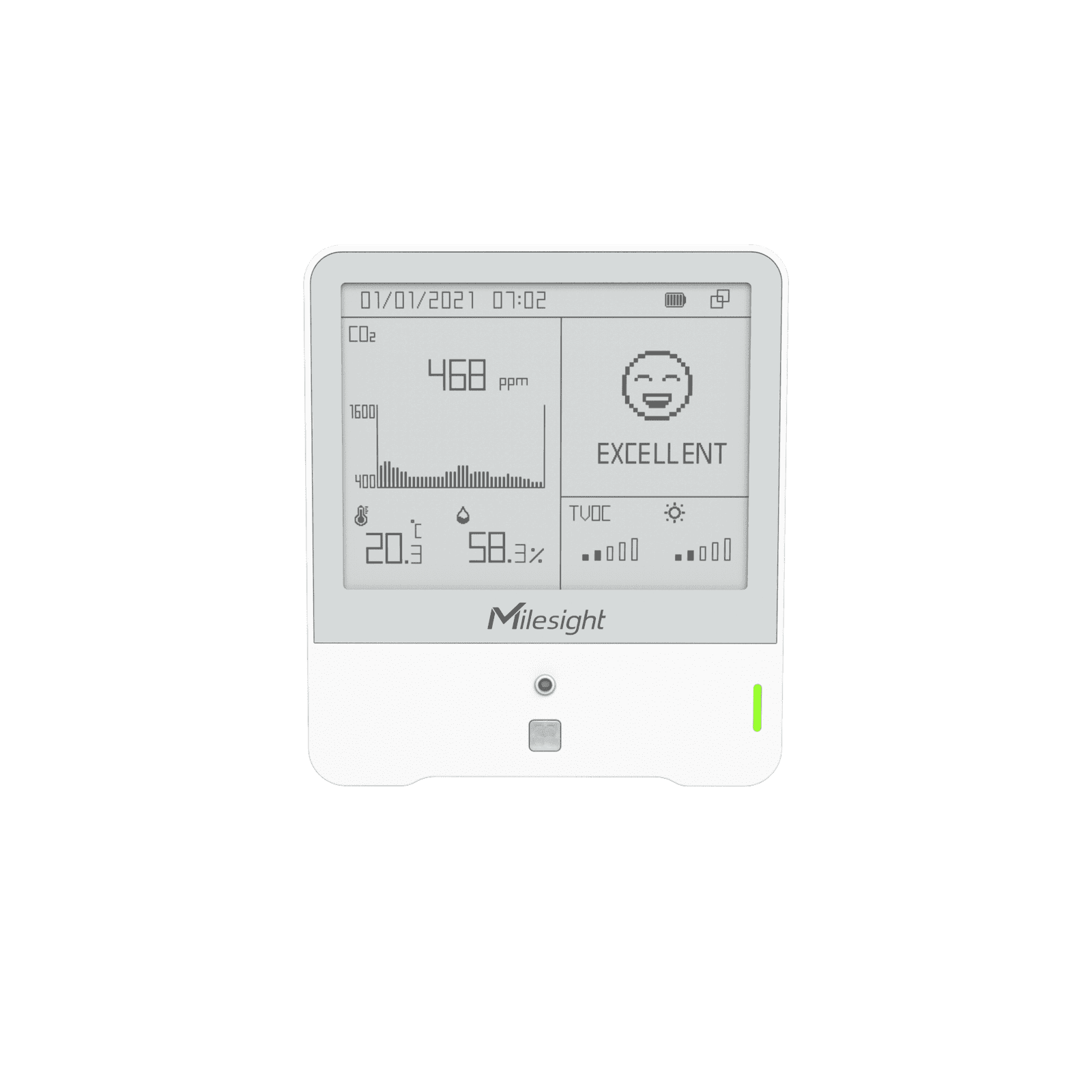 Milesight AM307 – Monitor de calidad del aire 7 en 1 LoRaWAN® con display - Imagen 5