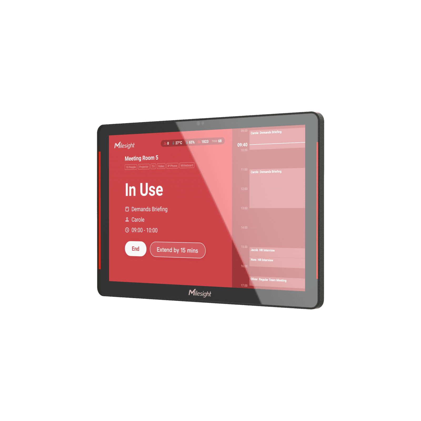 Milesight DS7610 – Pantalla de control LoRaWAN para supervisión y automatización - Imagen 4