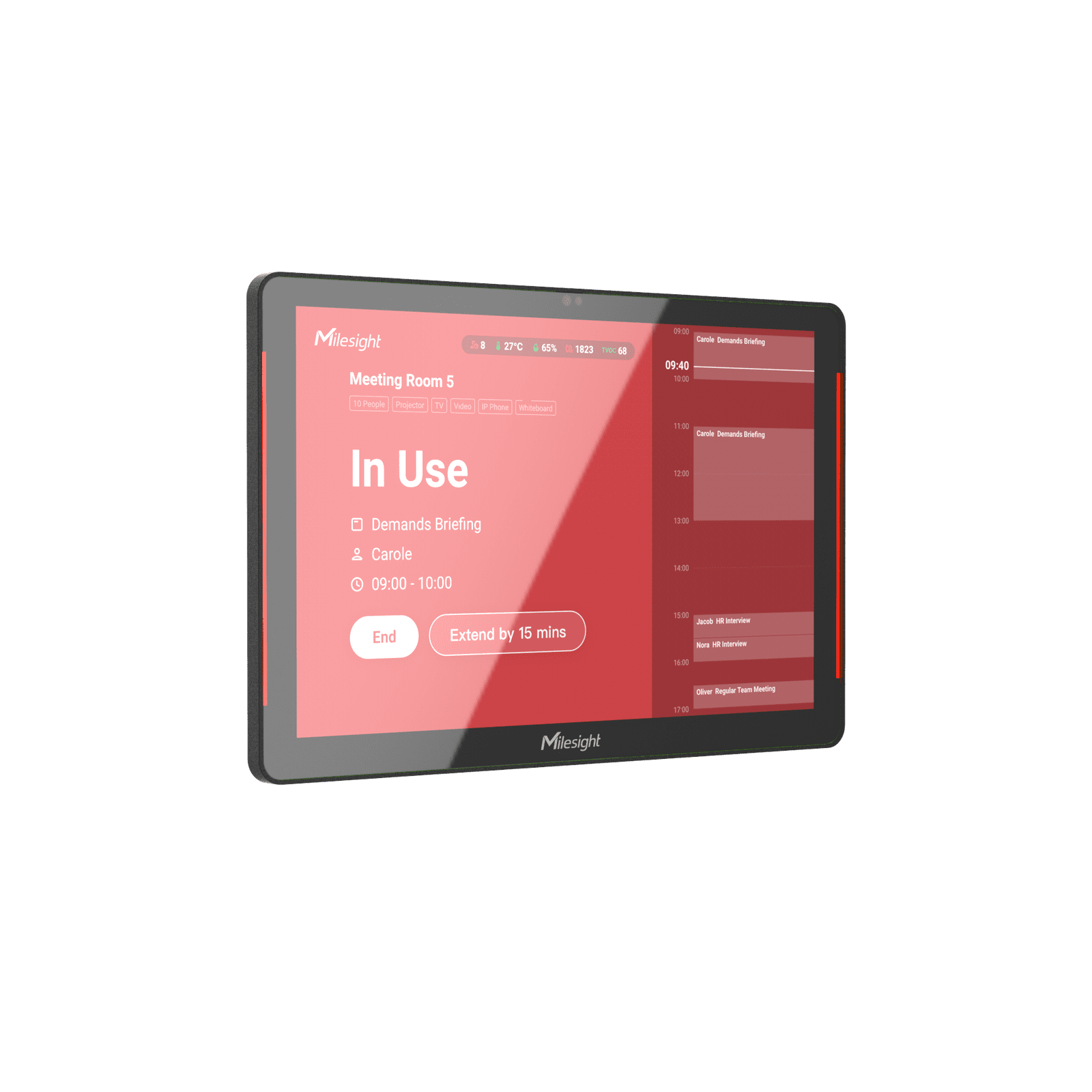 Milesight DS7610 – Pantalla de control LoRaWAN para supervisión y automatización - Imagen 5