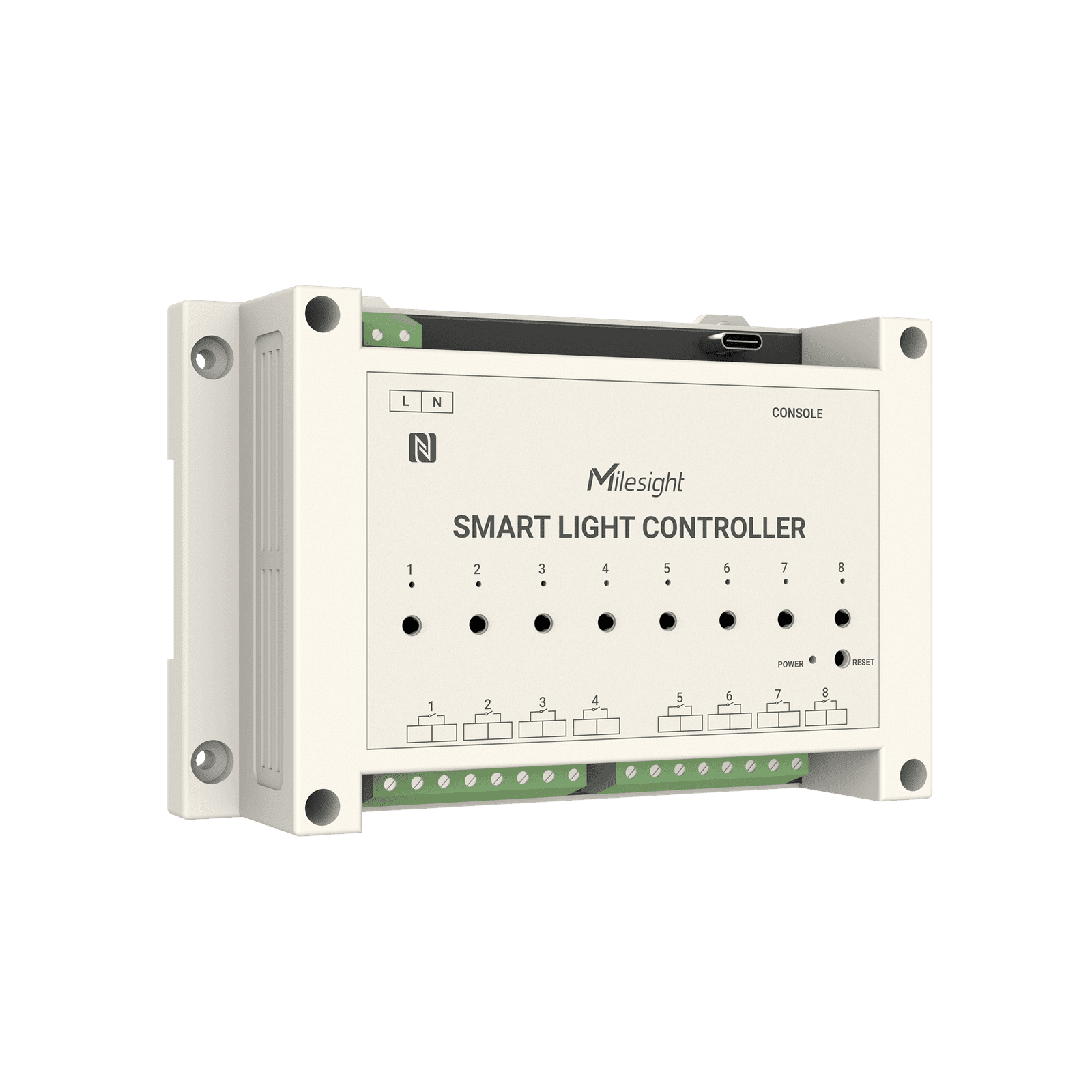 Milesight WS558-Switch - Controlador de iluminación LoRaWAN (8 circuitos) - Imagen 4