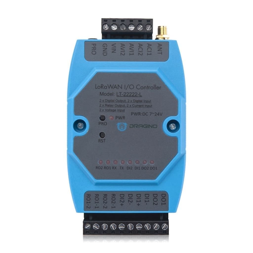 Dragino LT‑22222‑L – Controlador I/O LoRaWAN profesional - Imagen 2