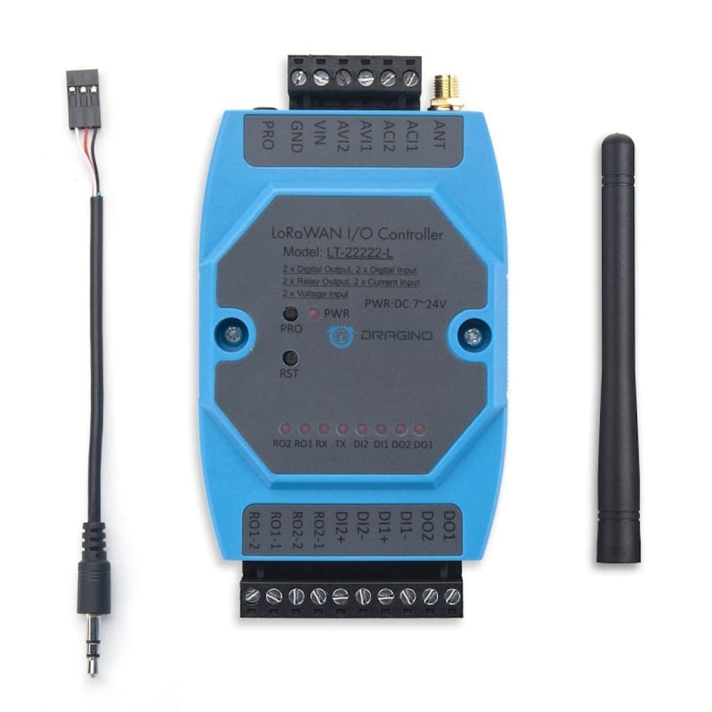 Dragino LT‑22222‑L – Controlador I/O LoRaWAN profesional - Imagen 4