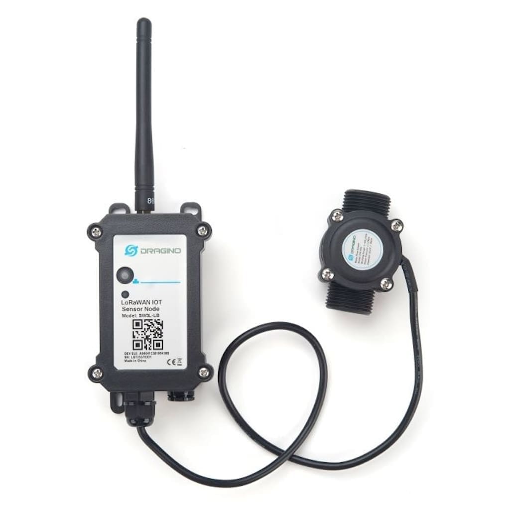 Dragino SW3L-006-LB-EU868 – Sensor de flujo de agua LoRaWAN G3/4" - Imagen 2