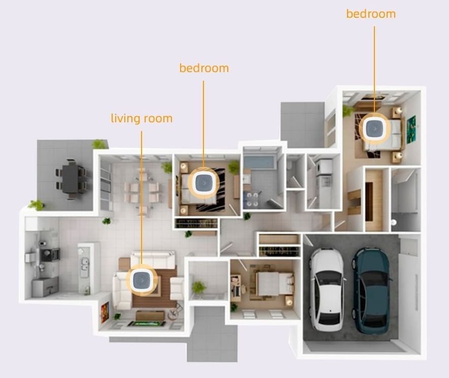 SmartLife HS1HT - Sensor inteligente de temperatura y humedad | Zigbee - Imagen 2