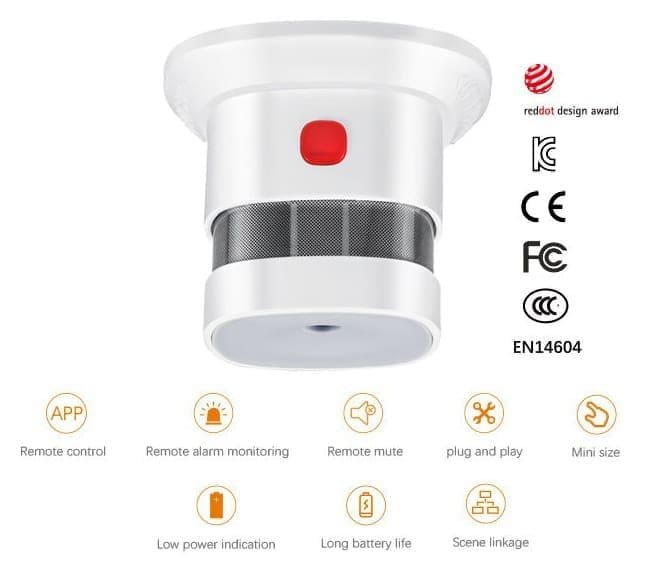 Detector de humo Zigbee Smartlife HS1SA-TY | Tuya - Imagen 3