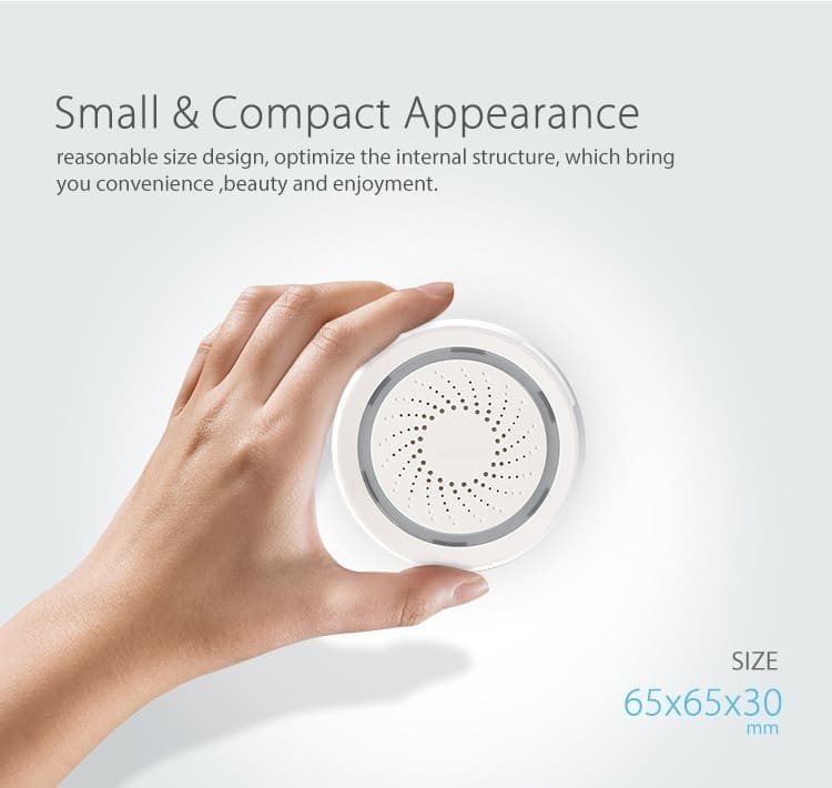 SmartLife SR02W - Sirena WiFi con Sensor de Temperatura y Humedad - Imagen 3