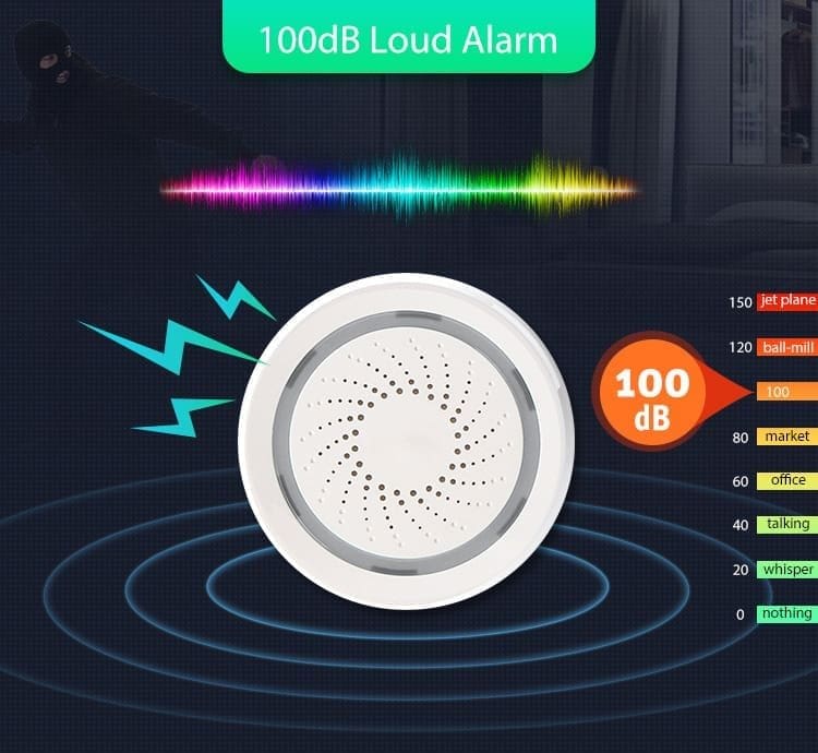 SmartLife SR02W - Sirena WiFi con Sensor de Temperatura y Humedad - Imagen 4
