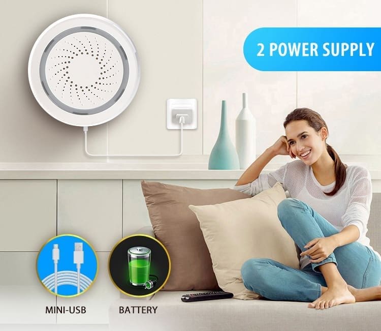 SmartLife SR02W - Sirena WiFi con Sensor de Temperatura y Humedad - Imagen 7